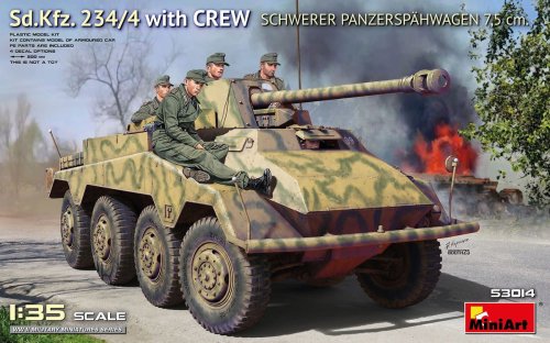 Przejdź do produktu Miniart 53014 - 1:35 Sd.Kfz. 234/4 Schwerer Panzerspahwagen 7,5 cm w/Crew