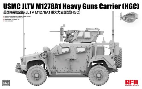 Przejdź do produktu Rye Field Model 5149 - 1:35 USMC JLTV M1278A1 Heavy Guns Carrier HGC