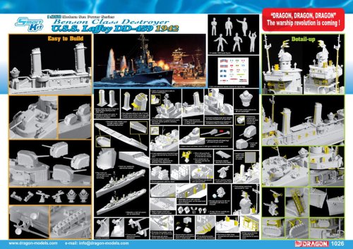 Przejdź do produktu DRAGON 1026 - 1:350 U.S.S. Laffey DD-459 1942
