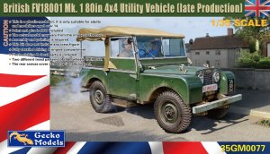 Gecko Models 35GM0077 - 1:35 British FV18001 Mk. 1 80in 4x4 Utility Vehicle Late Production