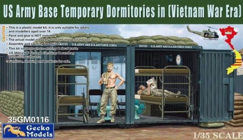 Przejdź do produktu Gecko Models 35GM0116 - 1:35 US Army Base Temporary Dormitories In Vietnam War Era