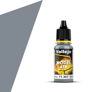 VALLEJO 71307 - Farba akrylowa BS Medium Sea Grey 17 ml (BS637) - Model Air