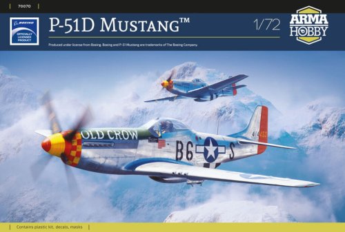 Przejdź do produktu Arma Hobby 70070 - 1:72 P-51D Mustang