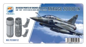 Zimi Model Toucan 3D012 - 1:32 Mirage 2000 D/N 3D Resin Prints of Engines and Seats