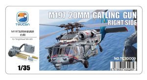 Zimi Model Toucan 3D009 - 1:35 M197 20 mm Gatling Gun Right Side for Knighthawk MH-60S