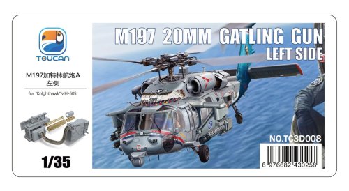 Przejdź do produktu Zimi Model Toucan 3D008 - 1:35 M197 20 mm Gatling Gun Left Side for Knighthawk MH-60S