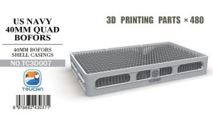 Zimi Model Toucan 3D007 - 1:35 US Navy 40 mm Bofors Shell Casings 480 pcs