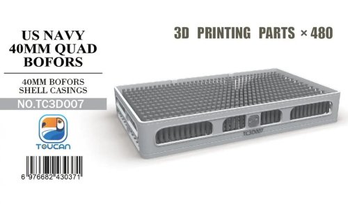 Przejdź do produktu Zimi Model Toucan 3D007 - 1:35 US Navy 40 mm Bofors Shell Casings 480 pcs