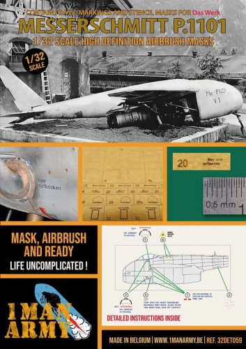 Przejdź do produktu 1 Man Army 32DET059 - 1:32 Messerschmitt P.1101 (Das Werk)