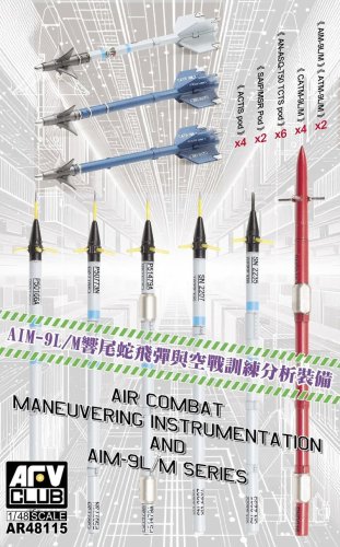Przejdź do produktu AFV Club AR48115 - 1:48 Air Combat Maneuvering Instrumentation and AIM-9L/M Series