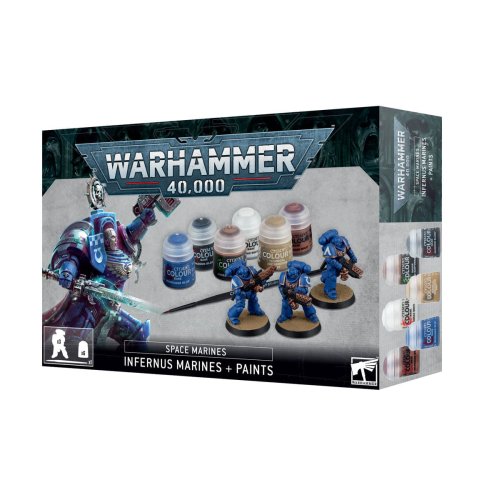 Przejdź do produktu GW 60-11 Warhammer 40k - Space Marines: Infernus Marines z zestawem farb