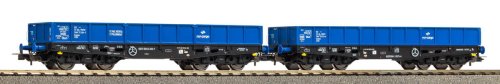 Przejdź do produktu PIKO 28313 H0 - Zestaw 2 towarowych niskoburtowych typu 401Zb, PKP Cargo, ep.VI