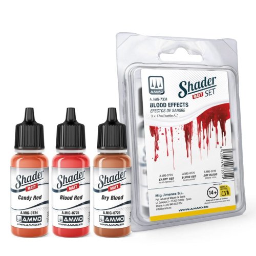 Przejdź do produktu Ammo Mig 7331 - Zestaw farb Matt Shader Blood Effects