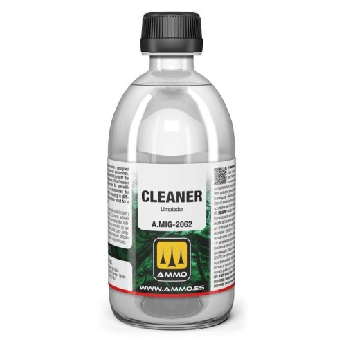 Przejdź do produktu Ammo Mig 2062 - Płyn do czyszczenia aerografu i narzędzi z farb akrylowych Cleaner 500 ml