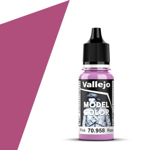 Przejdź do produktu VALLEJO 70958 (40) - Farba akrylowa Pink 17 ml -  Model Color