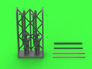 Master AM-48-183 - 1:48 Niemiecki km z okresu I w.św. Spandau LMG 08/15 (2 szt.) - z krótką rączką przeładowania