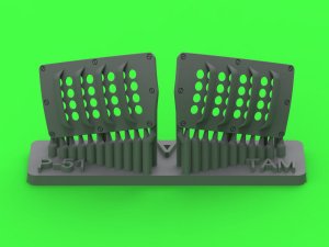 Master AM-32-137 - 1:32 P-51 Mustang - pokrywa wlotu powietrza do gaźnika - typ z żaluzjami dla RAF - wersja A