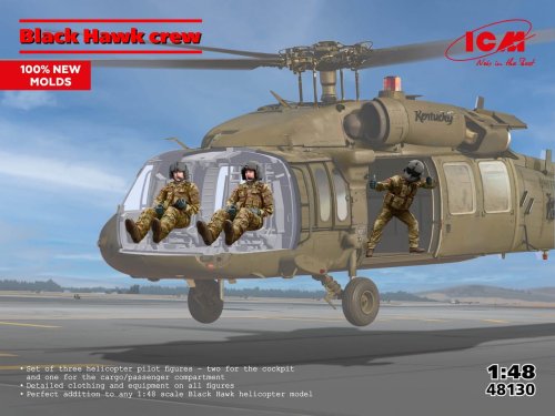 Przejdź do produktu ICM 48130 - 1:48 Black Hawk crew 3 figures