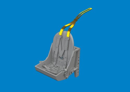 Przejdź do produktu Eduard 672426 - 1:72 Spitfire Mk.I/II/V bakelite seat w/ integral belts Print 3D