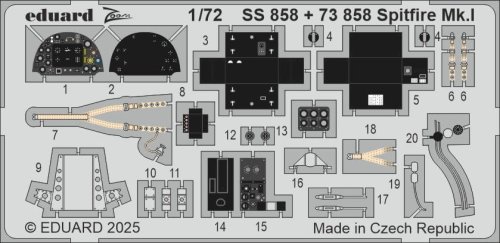 Przejdź do produktu Eduard SS858 - 1:72 Spitfire Mk.I