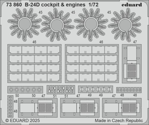 Przejdź do produktu Eduard 73860 - 1:72 B-24D cockpit & engines