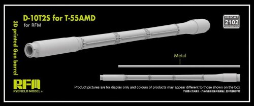 Przejdź do produktu Rye Field Model 2102 - 1:35 D-10T2S 100 mm L/53,5 for T-55AMD 3D Printed Gun Barrel
