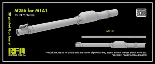 Przejdź do produktu Rye Field Model 2100 - 1:35 M256 120 mm L/44 for M1A1/A2 3D Printed Gun Barrel