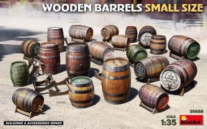 Miniart 35658 - 1:35 Wooden Barrels Small Size