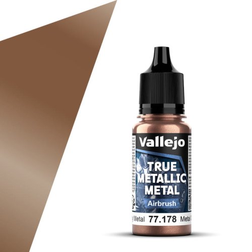 Przejdź do produktu Vallejo 77178 - Farba akrylowa True Metallic Metal 178 Rusty Metal Airbrush 18 ml