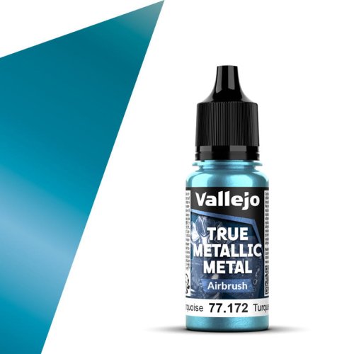 Przejdź do produktu Vallejo 77172 - Farba akrylowa True Metallic Metal 172 Hydra Turquoise Airbrush 18 ml