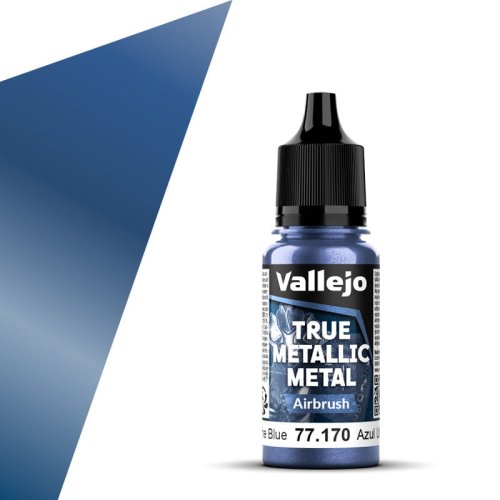 Przejdź do produktu Vallejo 77170 - Farba akrylowa True Metallic Metal 170 Ultramarine Blue Airbrush 18 ml