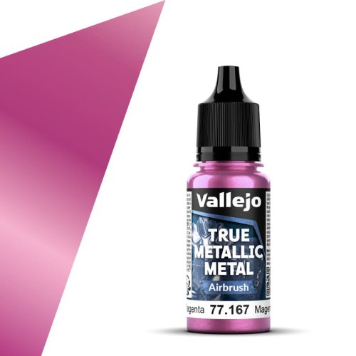 Przejdź do produktu Vallejo 77167 - Farba akrylowa True Metallic Metal 167 Crimson Magenta Airbrush 18 ml
