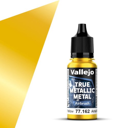 Przejdź do produktu Vallejo 77162 - Farba akrylowa True Metallic Metal 162 Radiant Yellow Airbrush 18 ml