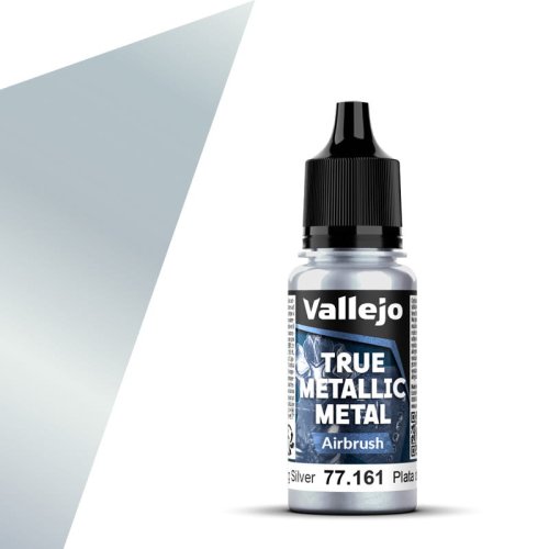 Przejdź do produktu Vallejo 77161 - Farba akrylowa True Metallic Metal 161 Sterling Silver Airbrush 18 ml