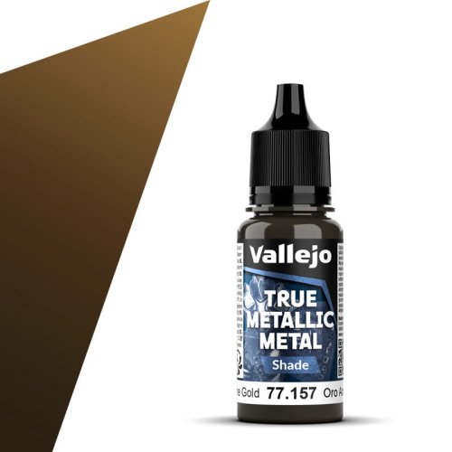 Przejdź do produktu Vallejo 77157 - Farba akrylowa True Metallic Metal 157 Arcane Gold Shade 18 ml