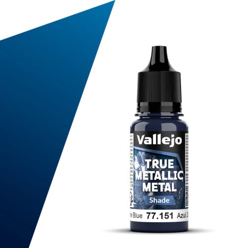 Przejdź do produktu Vallejo 77151 - Farba akrylowa True Metallic Metal 151 Sapphire Blue Shade 18 ml