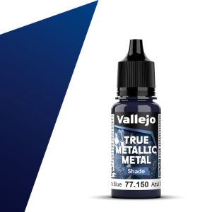 Vallejo 77150 - Farba akrylowa True Metallic Metal 150 Ultramarine Blue Shade 18 ml
