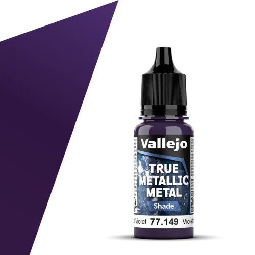 Przejdź do produktu Vallejo 77149 - Farba akrylowa True Metallic Metal 149 Celestial Violet Shade 18 ml