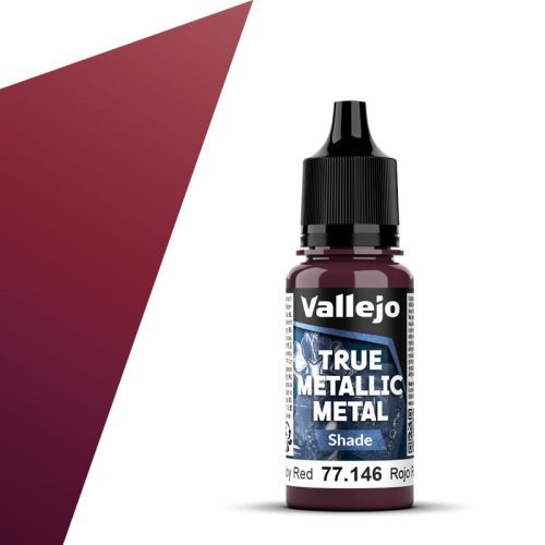 Przejdź do produktu Vallejo 77146 - Farba akrylowa True Metallic Metal 146 Ruby Red Shade 18 ml