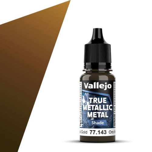 Przejdź do produktu Vallejo 77143 - Farba akrylowa True Metallic Metal 143 Imperial Gold Shade 18 ml