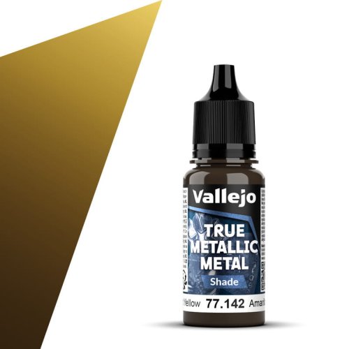 Przejdź do produktu Vallejo 77142 - Farba akrylowa True Metallic Metal 142 Radiant Yellow Shade 18 ml