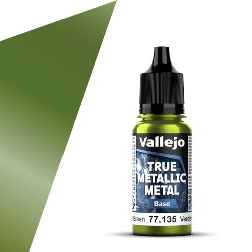 Przejdź do produktu Vallejo 77135 - Farba akrylowa True Metallic Metal 135 Amber Green Base 18 ml