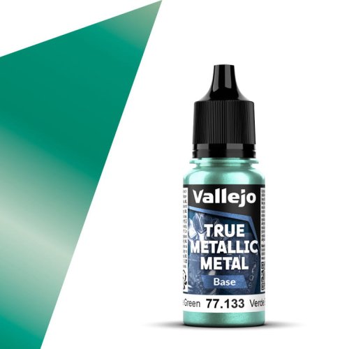 Przejdź do produktu Vallejo 77133 - Farba akrylowa True Metallic Metal 133 Beetle Green Base 18 ml