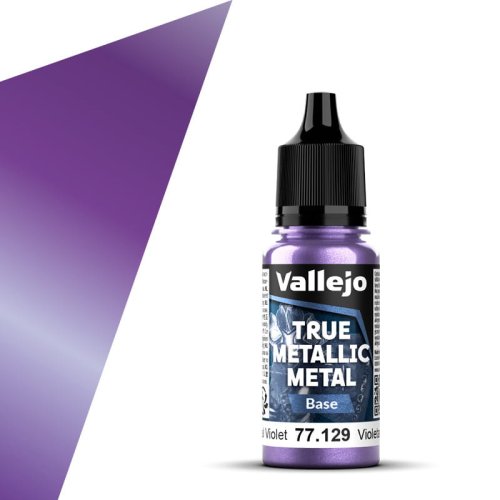 Przejdź do produktu Vallejo 77129 - Farba akrylowa True Metallic Metal 129 Celestial Violet Base 18 ml