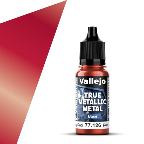 Przejdź do produktu Vallejo 77126 - Farba akrylowa True Metallic Metal 126 Ruby Red Base 18 ml