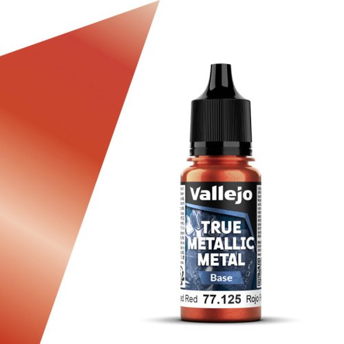 Przejdź do produktu Vallejo 77125 - Farba akrylowa True Metallic Metal 125 Forged Red Base 18 ml
