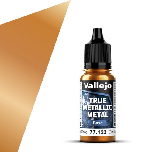 Przejdź do produktu Vallejo 77123 - Farba akrylowa True Metallic Metal 123 Imperial Gold Base 18 ml
