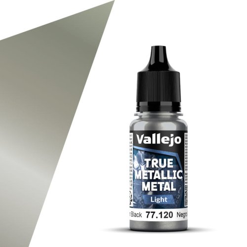 Przejdź do produktu Vallejo 77120 - Farba akrylowa True Metallic Metal 120 Obsidian Black Light 18 ml