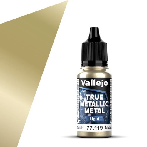 Przejdź do produktu Vallejo 77119 - Farba akrylowa True Metallic Metal 119 Aged Metal Light 18 ml