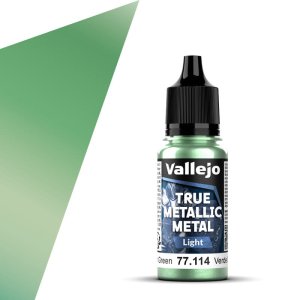 Vallejo 77114 - Farba akrylowa True Metallic Metal 114 Dusken Green Light 18 ml
